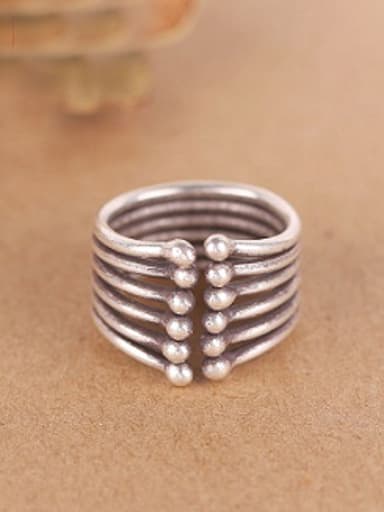 Personalized Handmade Silver Opening Ring