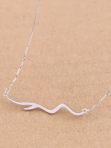 Fashion Simple Silver Women Necklace