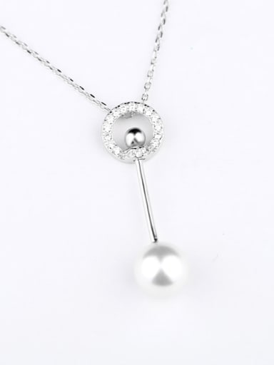 Fashion Freshwater Pearl Silver Necklace