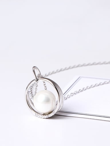 Fashion Zircon Shell Pearl Clavicle Necklace