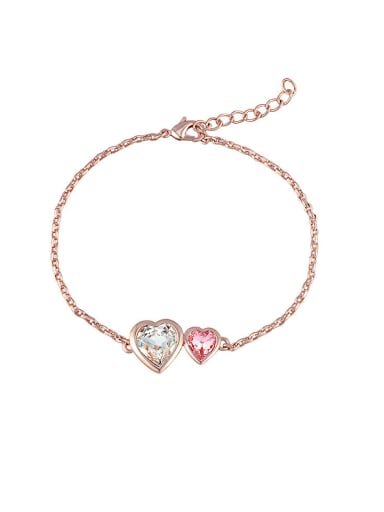 austrian Crystal Heart Bracelet