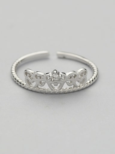925 Silver Crown Shaped Ring