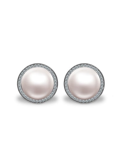 2018 Fashion Freshwater Pearl Round stud Earring
