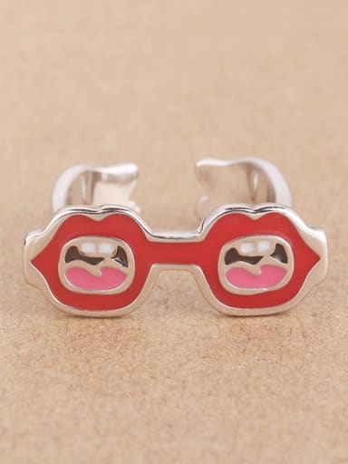 Creative Mouth Glasses Opening Ring