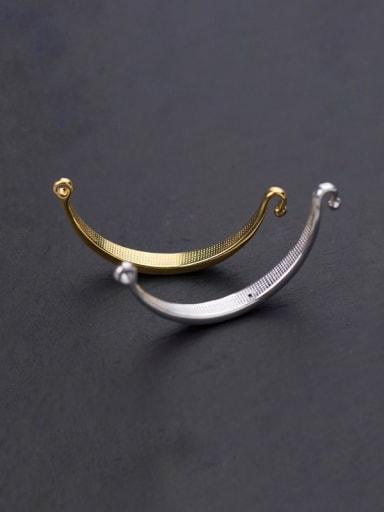 999 Fine Silver With Silver Plated Semi-bracelet Open Jump Rings