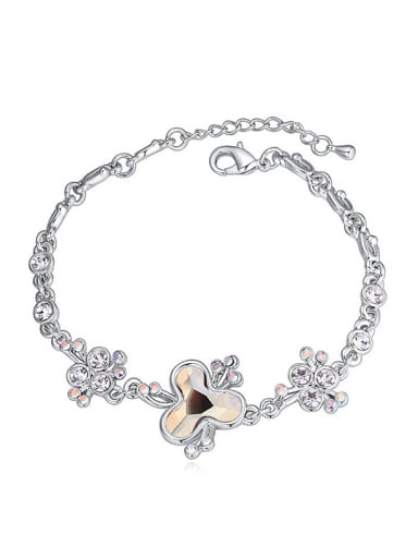 Fashion Cubic Shiny austrian Crystals Alloy Bracelet