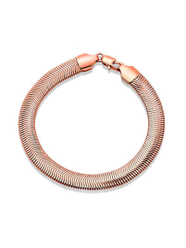 Delicate Rose Gold Plated Geometric Shaped Bracelet