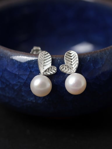 Freshwater Pearls S925 Silver Stud Earrings