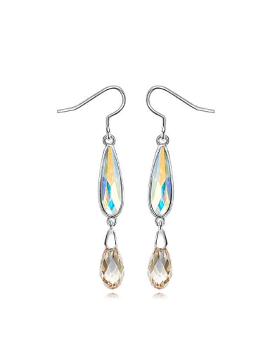 Fashion Shiny austrian Crystals Copper Earrings