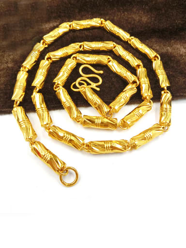 Unisex Gold Plated Geometric Shaped Necklace