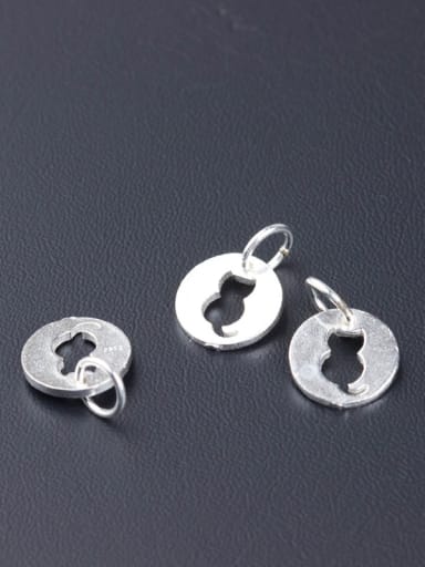925 Sterling Silver With Silver Plated Cute Cat Charms