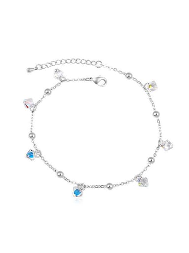 Simple Little austrian Crystals Tiny Beads Alloy Bracelet