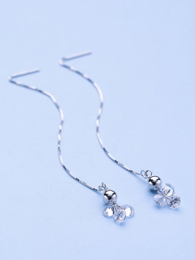 925 Silver Zircon Line Earrings