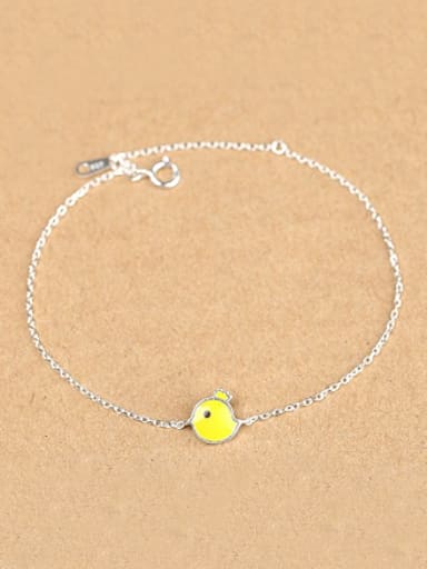 Simple Yellow Chick Opening Bracelet
