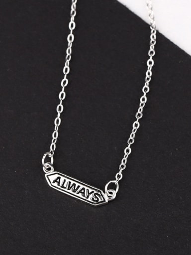 Personalized Letter Silver Women Necklace