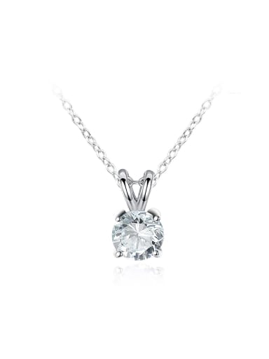Exquisite Platinum Plated Glass Bead Necklace