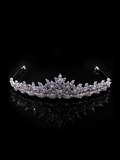Luxury Crown-shape Fashion Copper Wedding Hair Accessories