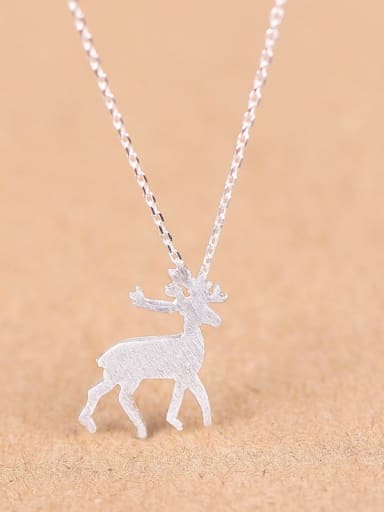 Fashion Mini-deer Silver Necklace
