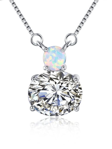 AAA Zircons Opal Simple Style Women Necklace