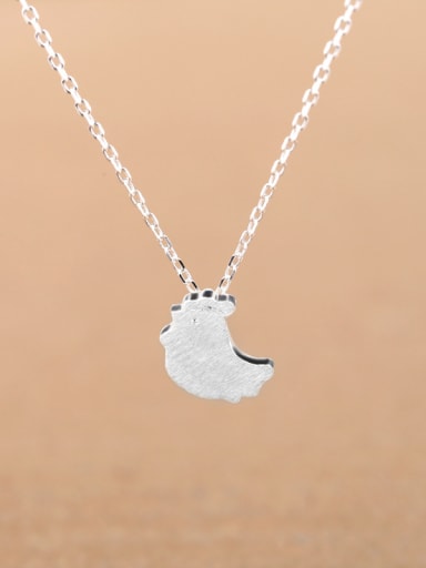 Simple Little Chick Silver Necklace