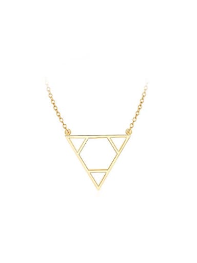 Exquisite Gold Plated Triangle Shaped Necklace