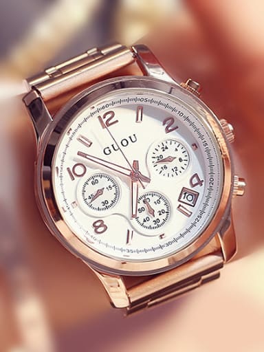 GUOU Brand Fashion Chronograph Watch