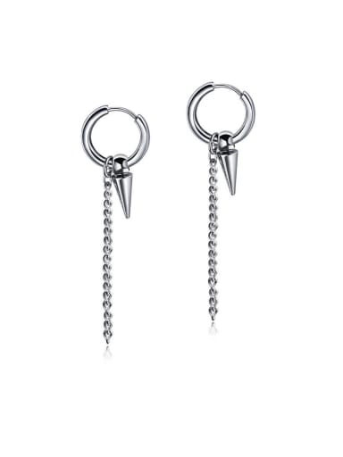 316L Surgical Steel With Platinum Plated Fashion Geometric Threader Earrings
