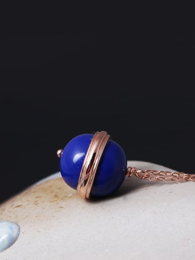 Rose Gold Plated Ball Necklace