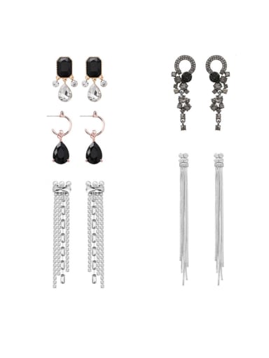 Alloy With Platinum Plated Fashion Irregular Drop Earrings
