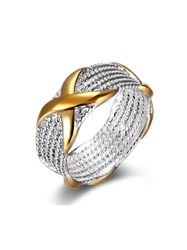 Fashion Noble Women Men White Gold Plated Ring