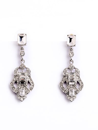 Luxury Rhinestones Alloy Drop Chandelier earring