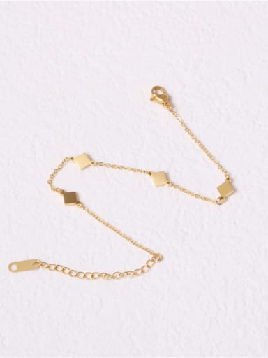 Titanium With Gold Plated Simplistic Geometric Bracelets