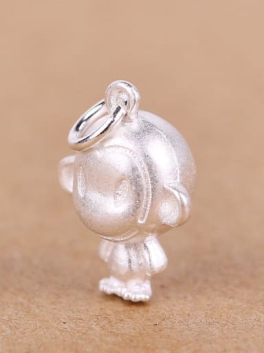 Tiny Lovely Monkey Silver Pendant
