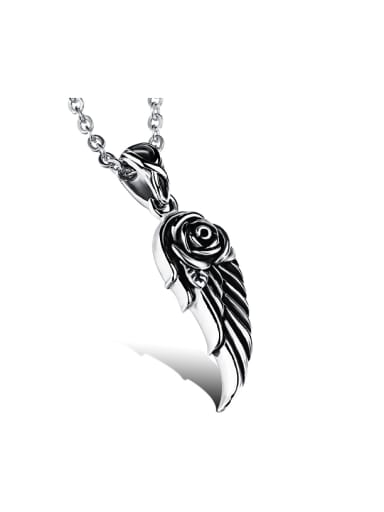Personalized Little Wing Titanium Necklace