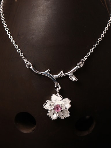 Creative Sweet and Lovely Cherry Blossom Necklace