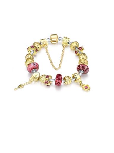18K Gold Luxury Lucite Beads Bracelet