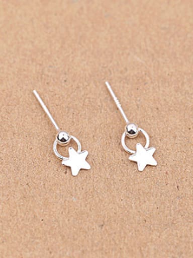 Simple Five-pointed Star Stud cuff earring