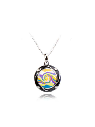 custom High-grade Round Shaped Polymer Clay Necklace