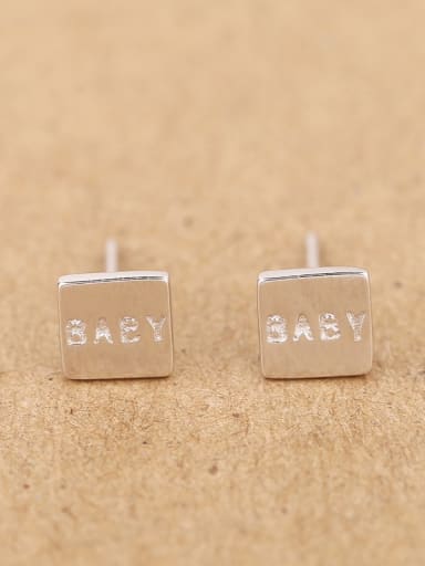 Simple Tiny Square stud Earring