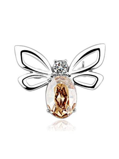 Fashion Austria Crystal Butterfly Brooch
