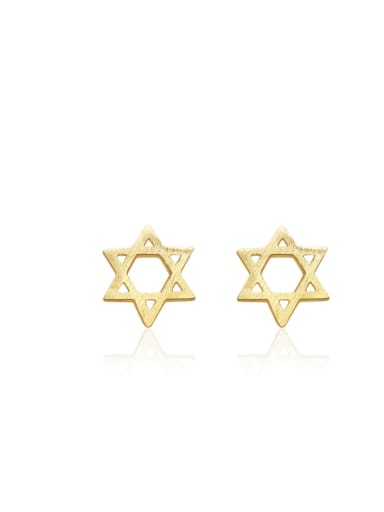 Hollow Small Fashion Star Shaped Stud Earrings