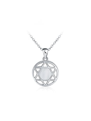 Trendy Platinum Plated Star Shaped Necklace