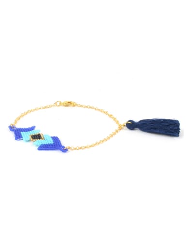 Retro Style Colorful Glass Beads Handmade Bracelet