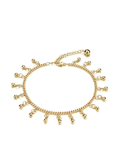 Classical Tiny Bells Gold Plated Anklet