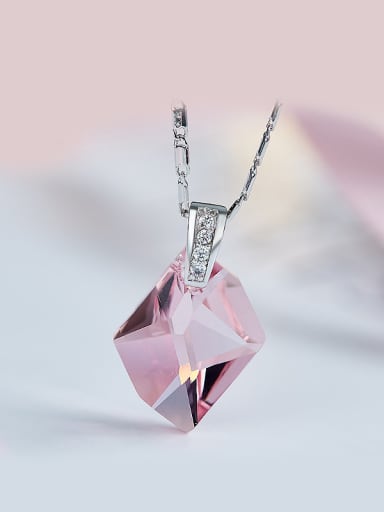 Copper austrian Crystal Necklace