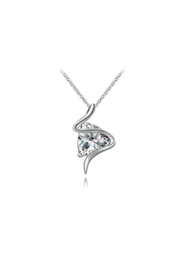 High-quality Triangle Shaped AAA Zircon Necklace