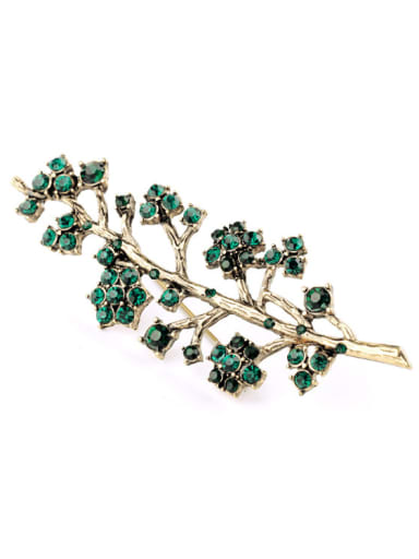 Lovely Rhinestones Branches Shaped Alloy Brooch
