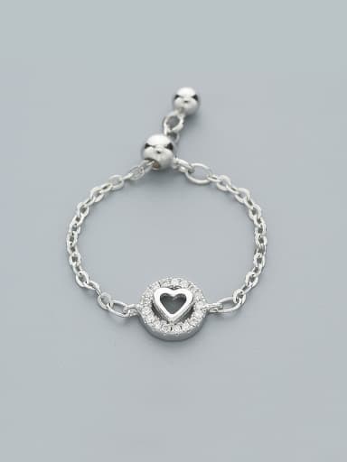 925 Silver Heart Shaped Ring