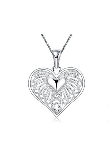 Simple Hollow Heart shaped Necklace