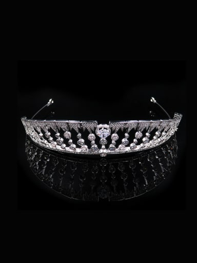 Hollow Micro Pave Zircons Wedding Party Hair Accessories